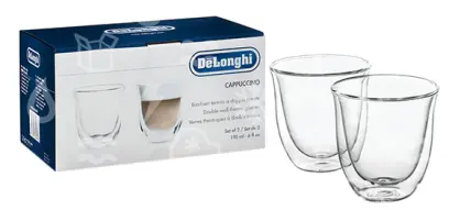 skleničky na cappuccino DeLonghi, termo, 190 ml, sada